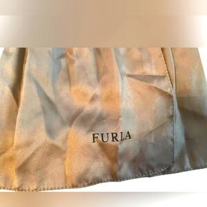 Furla Pleated Gathered Scarf to Taupe